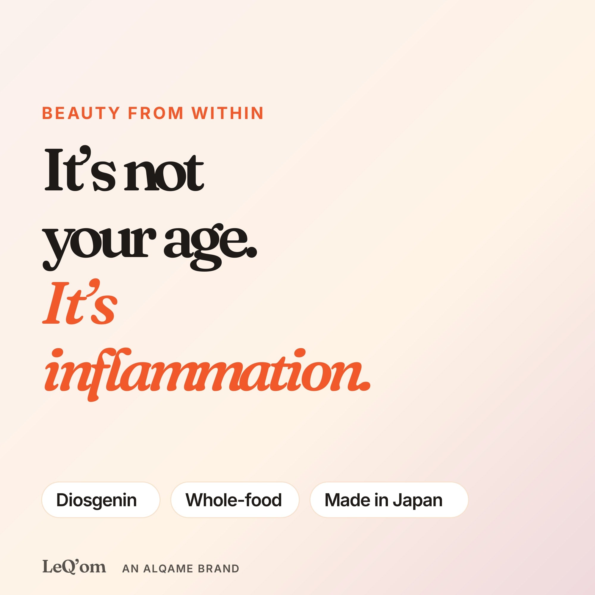 LEQ'OM Okinawan Yam Supplement — the problem, reframed